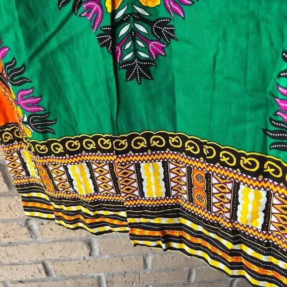 Dashiki Shirt Hippie Mexican Afro Gringo Poncho Tribal Unisex Festival T-Shirts - Picture 7 of 9
